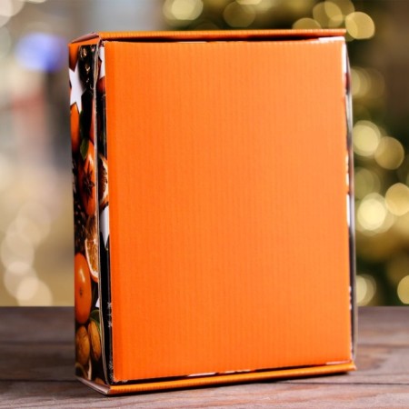 Gift box, lid is, with the window "Happy New Year", 18 x 15 x 5 cm-1