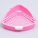 Corner toilet for rabbits and ferrets "Pijon", 24 x 18 x 11 cm, pink