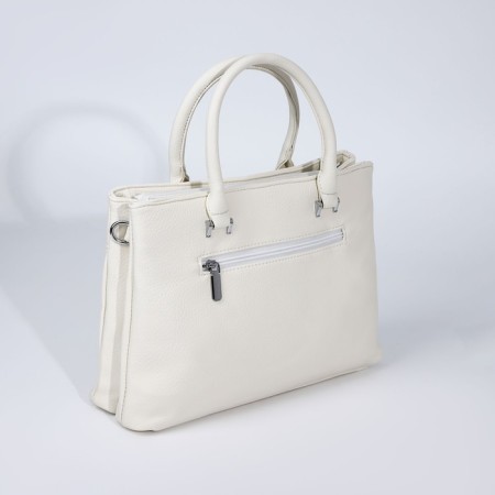 Lugus bag, 2 external pockets, white color-1