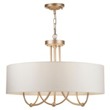 Suspension lamp Maytoni ARM006PL-08G, 8HE14, 40W, 64x64x145 cm, color gold