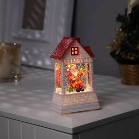 LED figure "Santa Claus" 7.5 × 12.5 × 4.9 cm, plastic, batteries AAAX2 (not in the kit), glow warm white