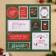 Scrapbooking paper "New Year's Post", 30.5 x 32 cm, 180 g/m²