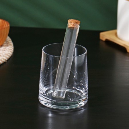 Glass flavor for brewing with a panel of bamboo Bellatenero "Alchemy", 2 × 12 cm, set, 12 pcs-5