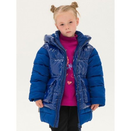 Coat for girls, height 110 cm, blue color-1