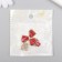 Decor for creativity metal, enamel "Red Heart. Pixels" gold 0.2x1.6x1.5 cm