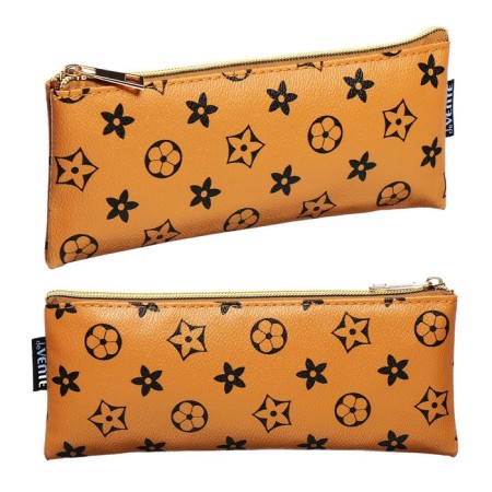 Penal soft, 1 department, 90 x 215 x 10 mm, flat, Devente, Monogram, artificial skin beige 7024446