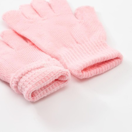 Children's gloves minku "plain", col. Light pink, district 16 (10-12 years)-3