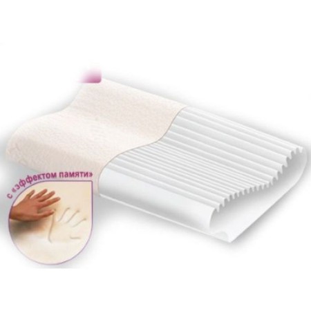 Orthopedic pillow for children, anatomical shape, with memory effect, art.504M (TOP-104), size XS-1