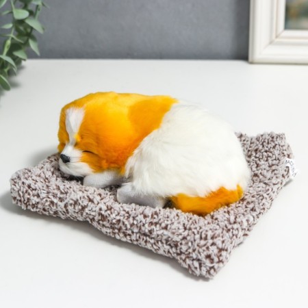Fluffy "Dog on the pillow" 7x18x15 cm-3