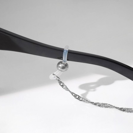 Chain for glasses "Aesthetics" No. 24, color silver, 70 cm-3