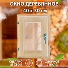 Window, 40 × 30cm, double glass, from needles