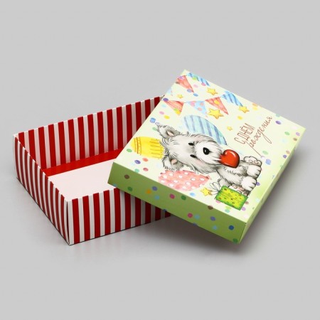 Gift box team "Happy Birthday" 21 x 15 x 5.7-3