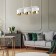 Suspended lamp TK Lighting Grant White 4821, E27, 3x40W, 700x200 mm, white color