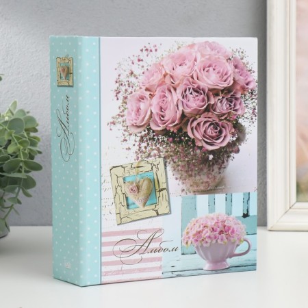 Photo album for 200 photos 10x15 cm Image Art 068 flowers