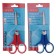 Chancellery scissors "Tropic", 13.5 cm, plastic handles, blister, hull mix