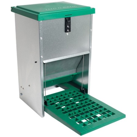 Bunker feeder for poultry, pedal, 8 kg, Feed-O-Matic