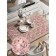 Set of napkins for setting the table "Flower picture", rectangular, rounded edges, size 30x46 cm, 4 pcs