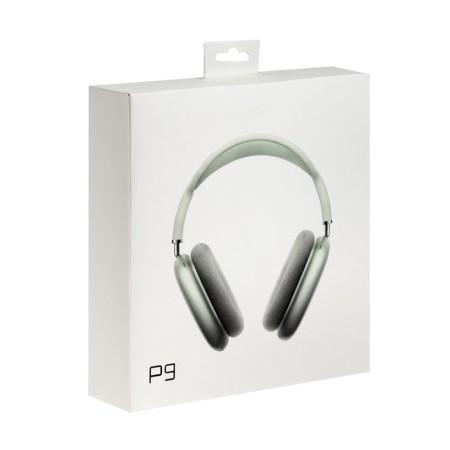 Wireless headphones P9, invoices, BT 5.0, microphone, jack 3.5 mm, 150 mAh, green-7