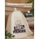 Bath cap "100% man" with print, white