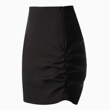 Women's skirt Minaku: Casual Collection Black Color, Rr. 48-7