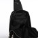 Bag - sling, textura, genuine leather, black color
