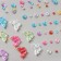 Stick plastic rhinestones "Flight of butterflies" Color 11x7.8 cm mix