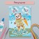 Quilling set of 170 strips with “Bear with an umbrella” of 25x33.7 cm tools