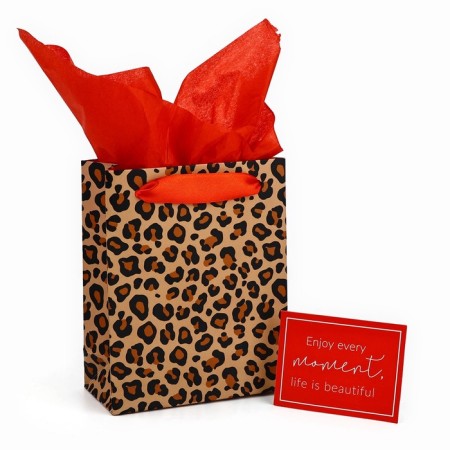 Packet Laminated two -way Enjoy, with quiet and postcard, S, 12 x 15 x 5.5
