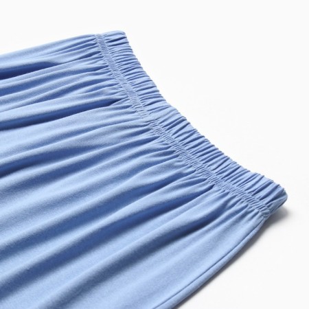 Female set (longshit, trousers) minku: Home Collection Blue color, rr 44-8