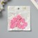 Decor for the creativity of felt lords "heart" pink 2x2 cm