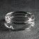 Glass ashtray "Round", D = 10.6 cm