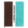 Universal diary for grades 1-11 "strip", solid cover of artificial leather, silkography, lies, 48 ​​sheets, chocolate+turquoise