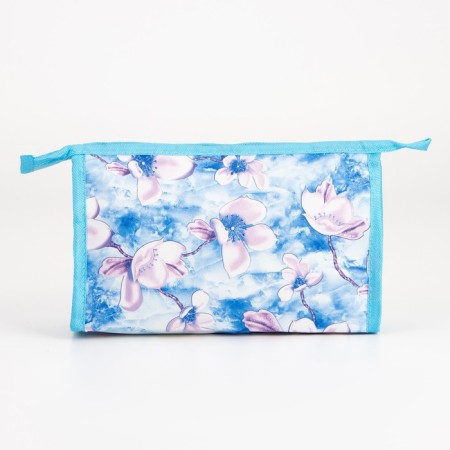 Cosmetic bag with lightning, blue color-1