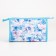 Cosmetic bag with lightning, blue color