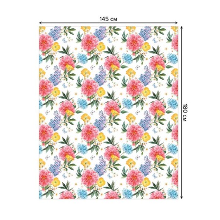 Tables on the table "Flower panel", rectangular, Saten, size 145x180 cm-1