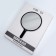Mirror with a handle, D mirror surface 24 cm, black color