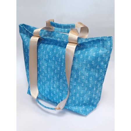 Bag Women's shopper Blue Oxford anchor