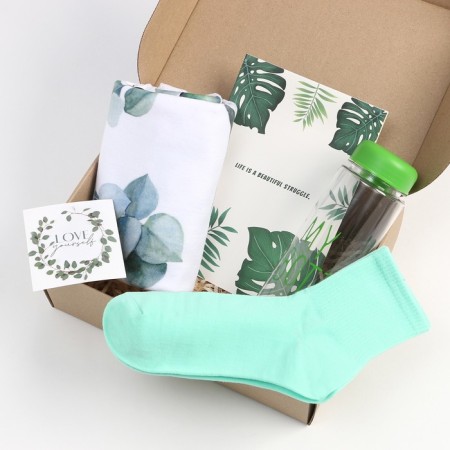 Gift set "Make Magic" blanket, socks, bottle, notebook