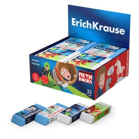 ERICHKRAUSE E LASTIC "Adventures of Petit and Wolf", 60 x 25 x 10 mm, mix