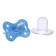 Nipple - orthodontic dummy, silicone, “butterfly”, with a cap, +0 sins., Blue color