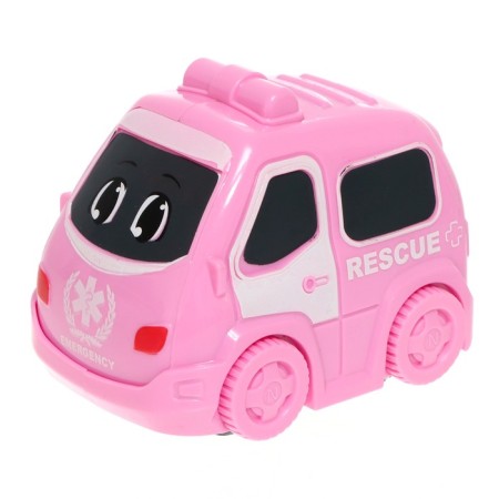 Auto traffic "Pink machine", works from batteries, road signs in the kit-7