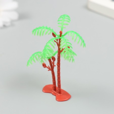 Decor for creating miniatures (trees) "Two palm trees" 7 cm-3
