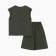 A set for a boy (T -shirt and shorts) minku, Khaki color, height 134 cm
