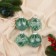 Set of balls plastic D-8 cm, 4 pcs "Jacqueline" Green