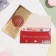 Envenue for money "Wealth and prosperity!" embossing, golden background, 16.5x8.5 cm