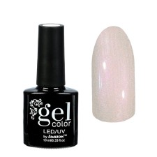 Nail gel polish three-phase LED/UV, 10ml, color 001 white-pink pearl
