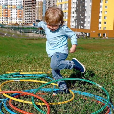Hoop, diameter 60 cm, green color-7