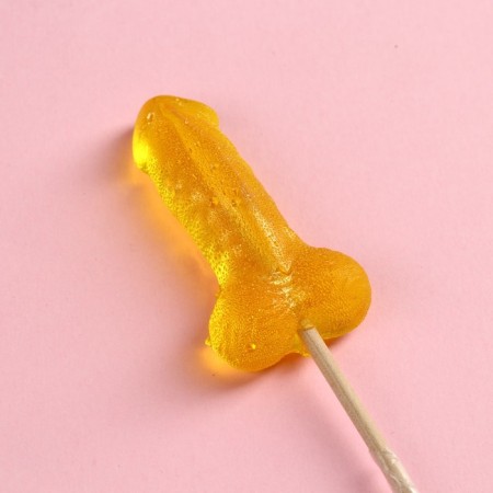 Lollipop on the substrate "Golden Man", 17 g. (18+)-1