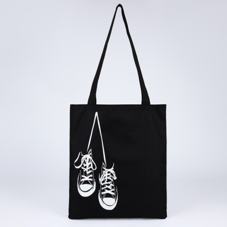 Bag Schoper "Sneakers", 35x0.5x40 cm, Department without lightning, without lining, Black-4