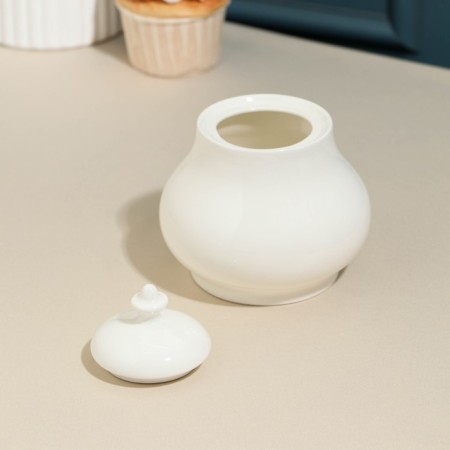 Porcelain sugar tower Barista, 400 ml, white-1
